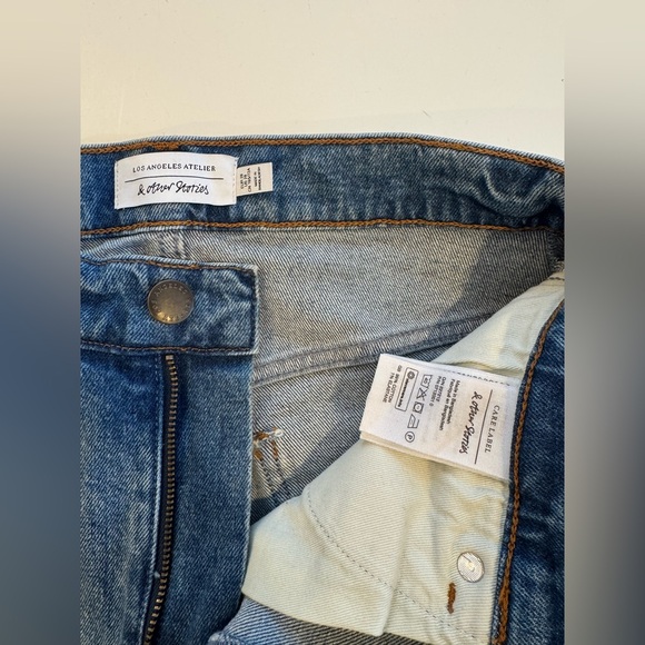 & Other Stories High Waist Slim Fit Denim Jean Mid Blue Size 28 $119 - Picture 4 of 12